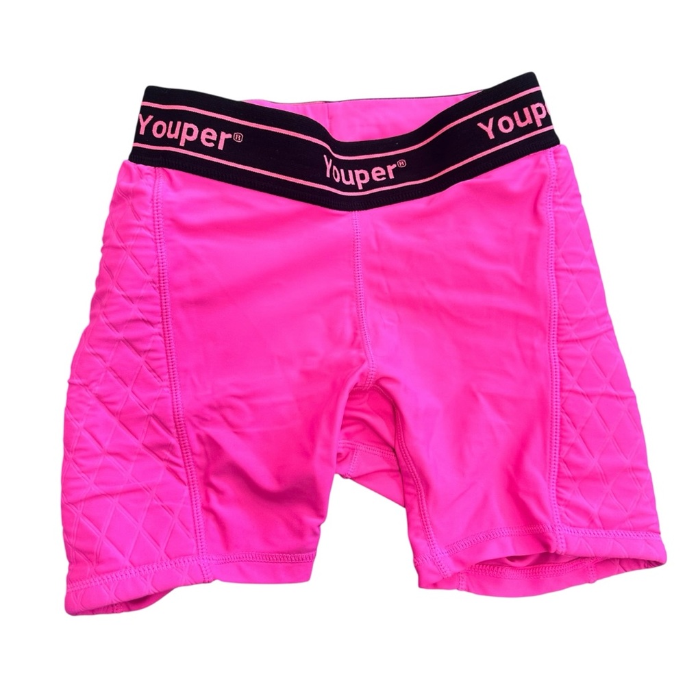 Youper Youth Padded Compression Softball Sliding Shorts Pink‎ Size Medium